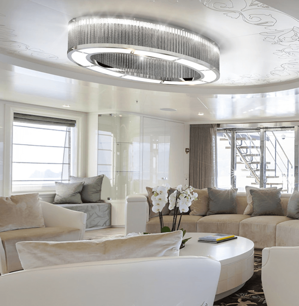 circles yacht chandelier