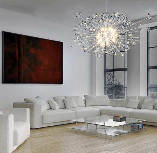 puff chandelier