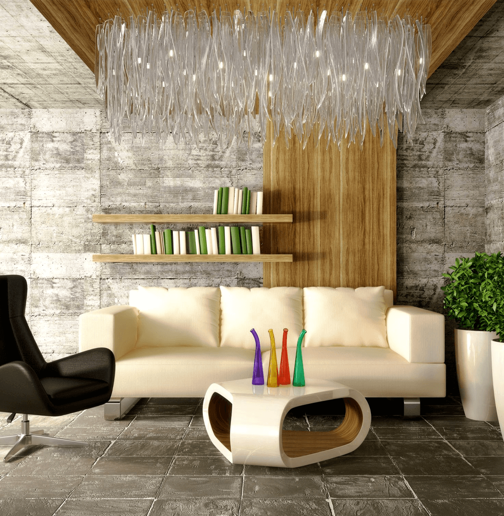 Grass interior chandelier