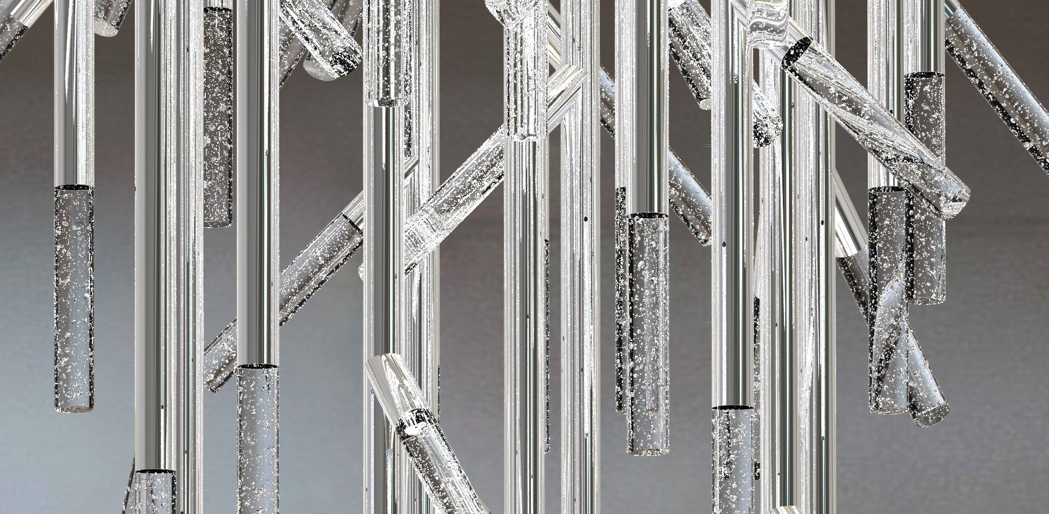 Glass tubes of Tree chandelier